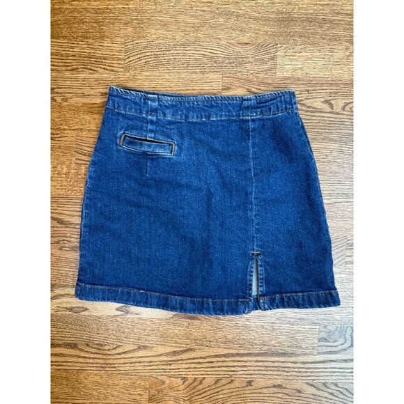 Reformation Womens Salinas‎ Blue Freda High Rise Denim Mini Skirt Size 26 Spring - Picture 4 of 9